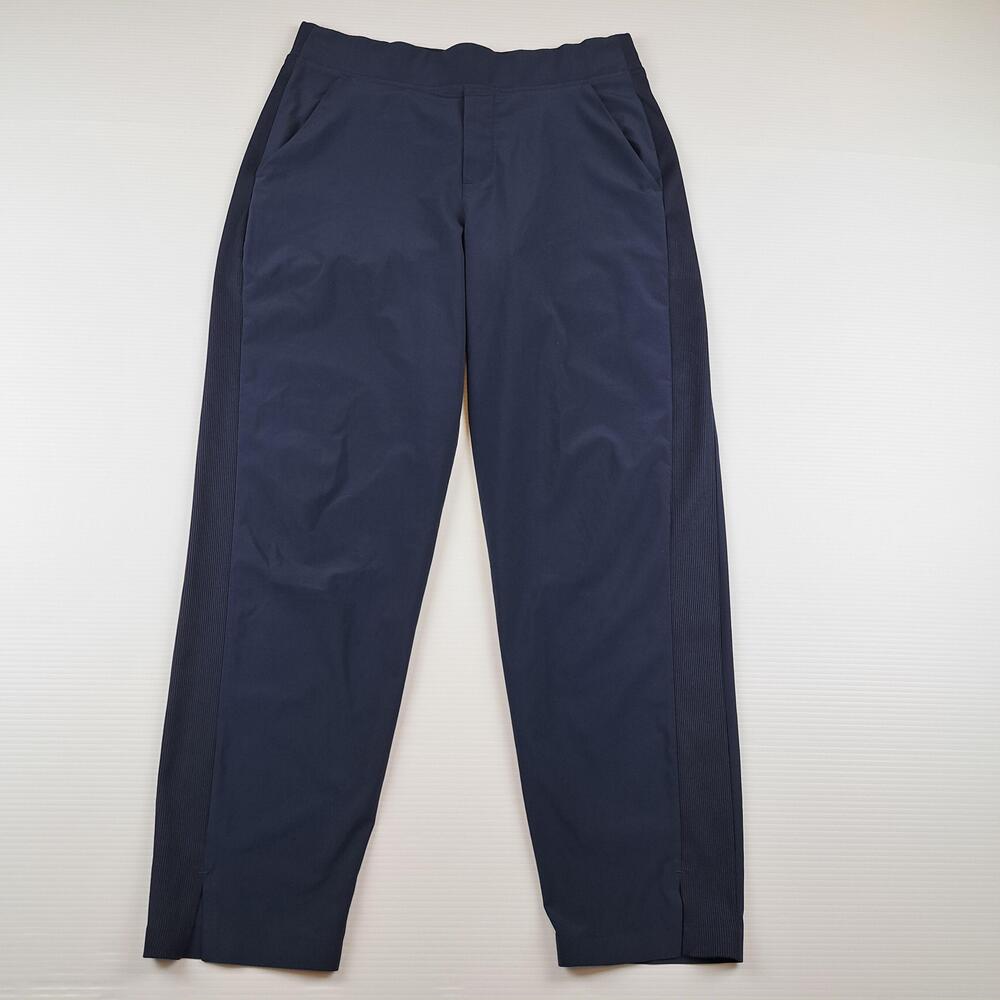 Athleta Pants Womens 8 Blue Brooklyn Ankle Pull On Stretch Commuter Career